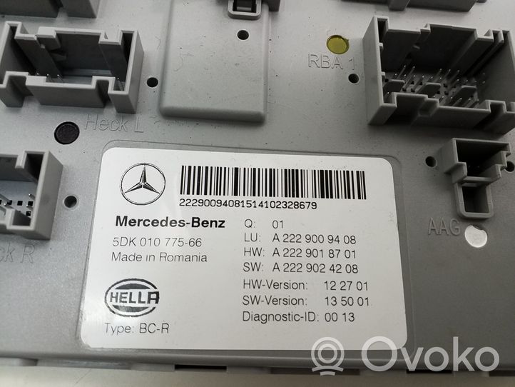 Mercedes-Benz S W222 Modulo comfort/convenienza A2229009408