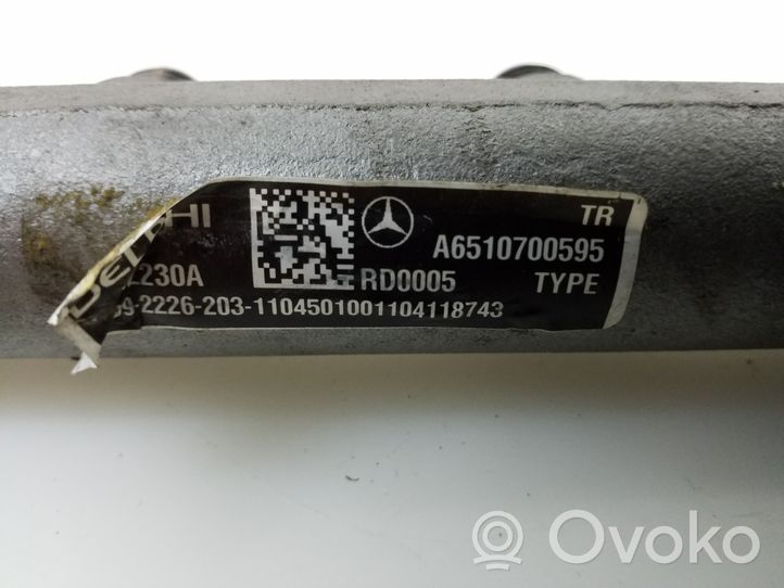 Mercedes-Benz GLK (X204) Kraftstoffverteiler Einspritzleiste Verteilerrohr A6510700595