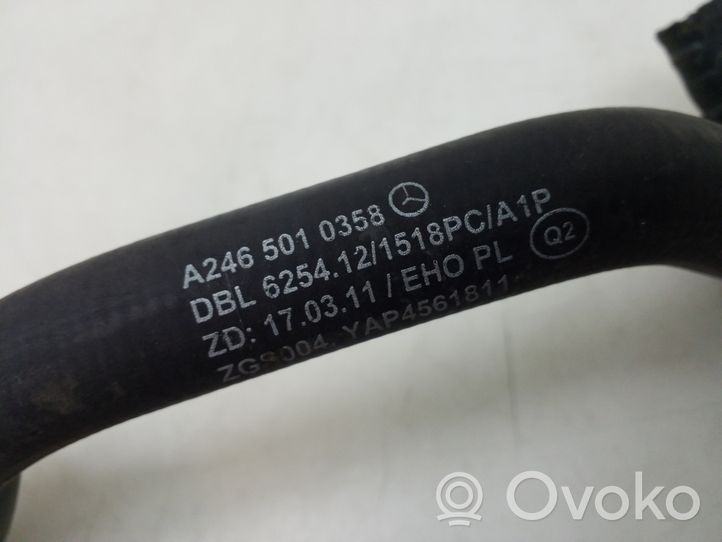 Mercedes-Benz B W246 W242 Tube d'admission d'air A2465010358