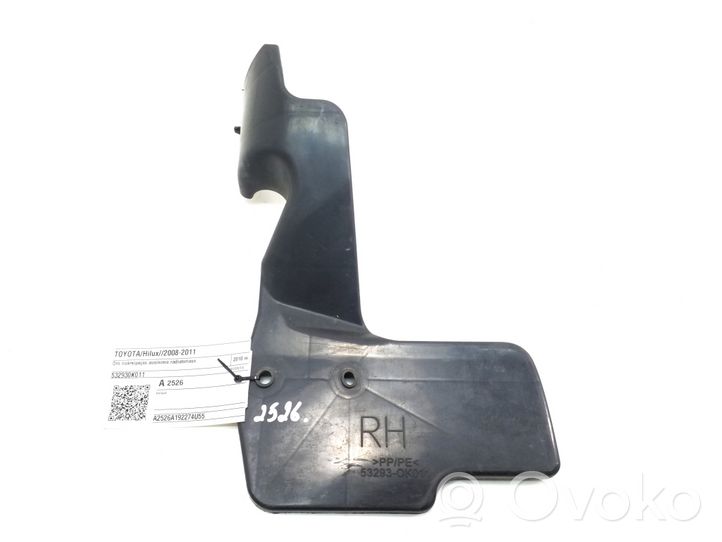 Toyota Hilux (AN10, AN20, AN30) Déflecteur d'air de radiateur de refroidissement 532930K011