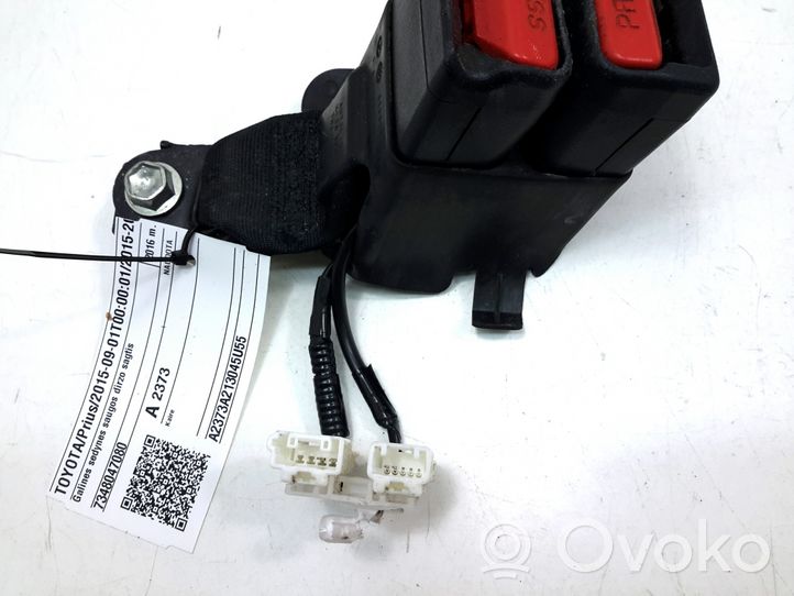 Toyota Prius (XW50) Boucle de ceinture de sécurité arrière 7348047080