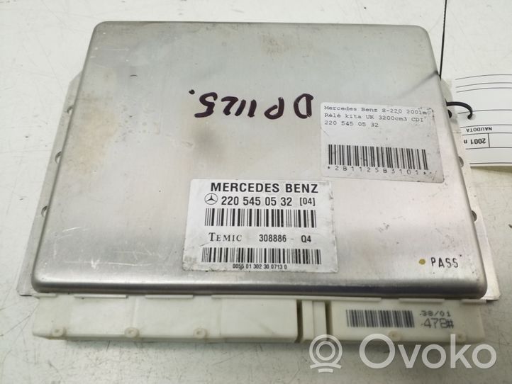 Mercedes-Benz S W220 Muut ohjainlaitteet/moduulit A2205450532