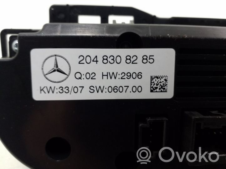 Mercedes-Benz C W204 Ilmastoinnin ohjainlaite/moduuli A2048308285