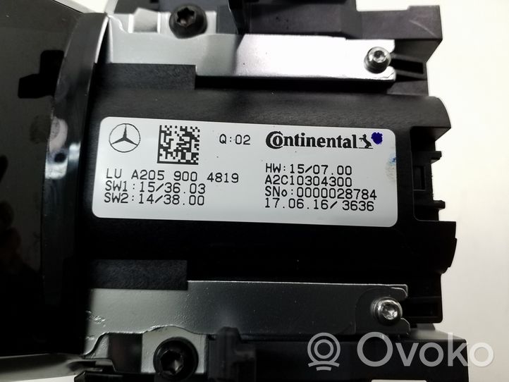 Mercedes-Benz C W205 Bedienteil Bedieneinheit Schalter Multifunktion A2059005915