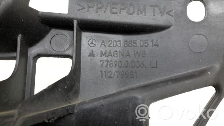 Mercedes-Benz CLC CL203 Belka zderzaka tylnego A2038850514