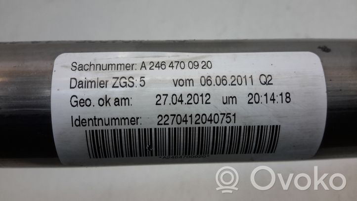 Mercedes-Benz B W246 W242 Polttoainesäiliön täyttöaukon suukappale A2464700920