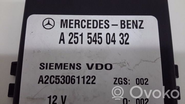 Mercedes-Benz R W251 Muu rele A2515450432