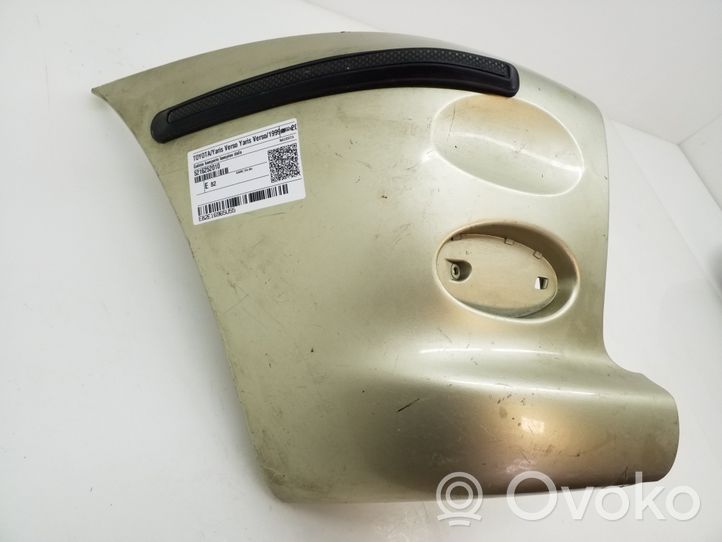 Toyota Yaris Verso Rivestimento del pannello parte angolare del paraurti posteriore 5216252010