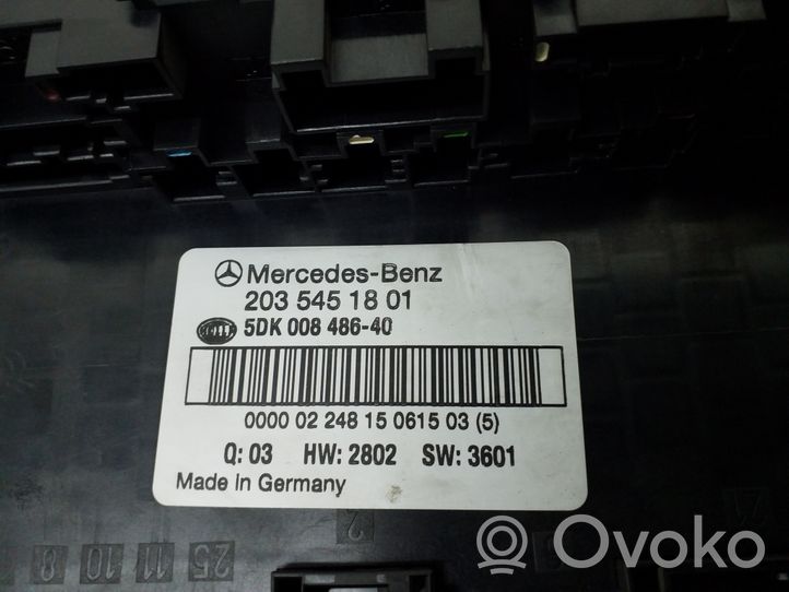 Mercedes-Benz CLC CL203 Modulo fusibile A2035451801