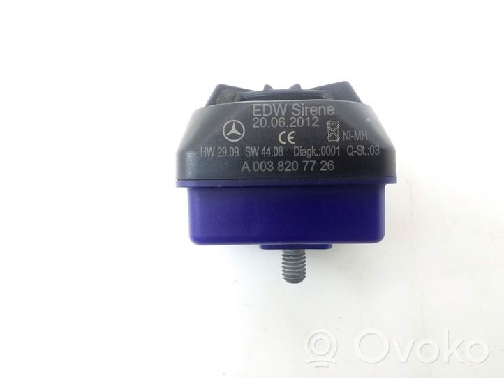 Mercedes-Benz CLS C218 X218 Alarm system siren A0038207726