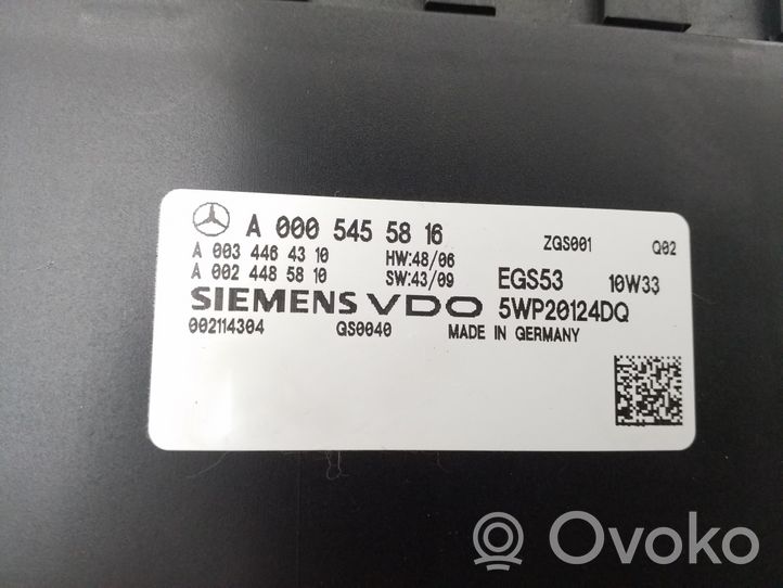 Mercedes-Benz E C207 W207 Sterownik / Moduł skrzyni biegów A0034464310