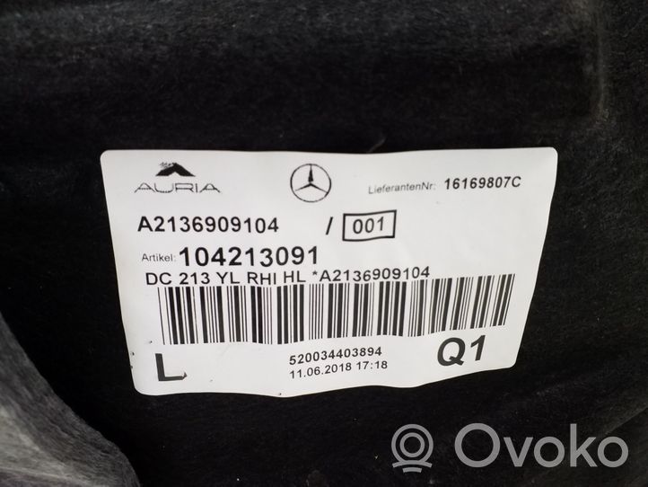 Mercedes-Benz E W213 Pare-boue arrière A2136909104