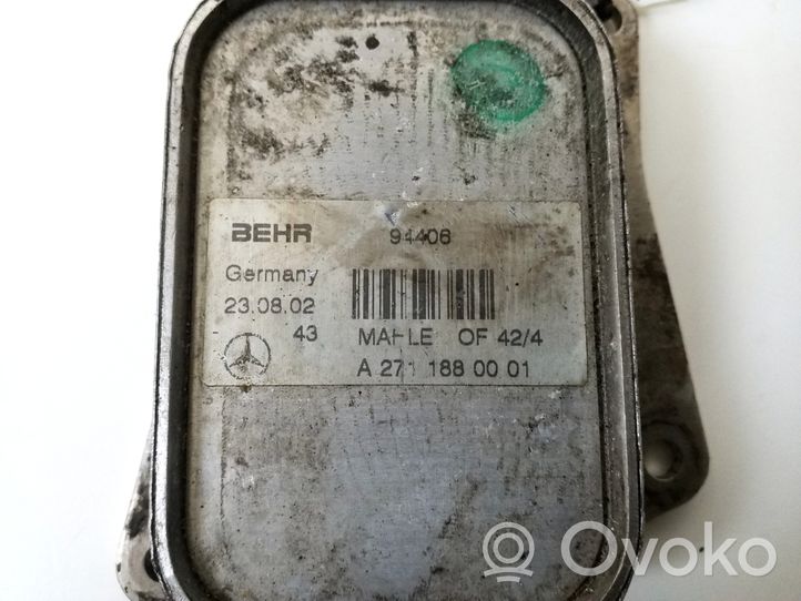 Mercedes-Benz C W203 Supporto di montaggio del filtro dell’olio A2711880001