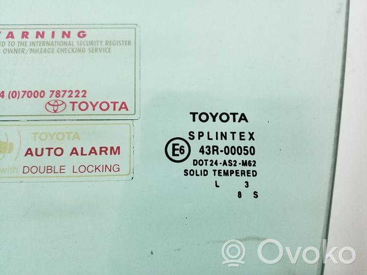 Toyota Avensis T250 Finestrino/vetro portiera anteriore (coupé) 