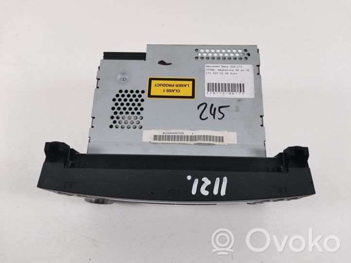 Mercedes-Benz SLK R171 Radio/CD/DVD/GPS-pääyksikkö A1718200286