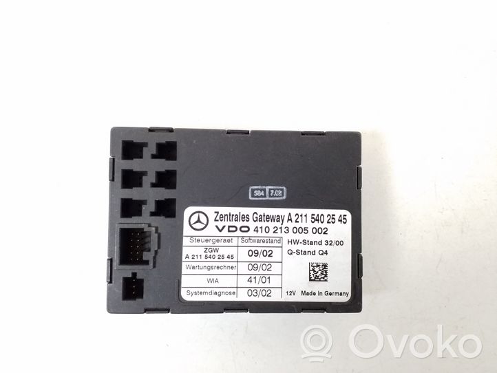 Mercedes-Benz E W211 Módulo de control Gateway A2115402545