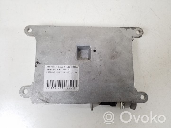 Mercedes-Benz A W169 Bluetoothin ohjainlaite/moduuli A2118703226