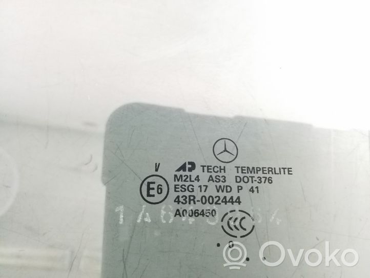 Mercedes-Benz ML W164 Vitre de fenêtre porte arrière A1647350710