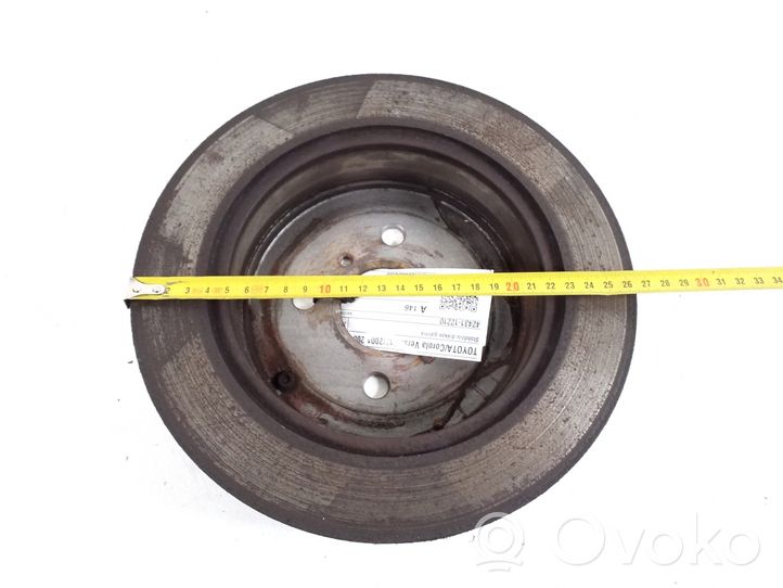 Toyota Corolla Verso E121 Tarcza hamulca tylnego 42431-12210