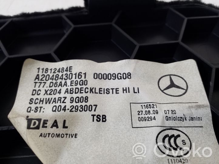 Mercedes-Benz GLK (X204) Muu vararenkaan verhoilun elementti A2048430161