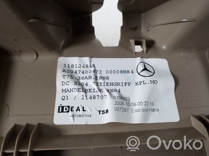 Mercedes-Benz C W204 Altro elemento di rivestimento bagagliaio/baule A2047400472