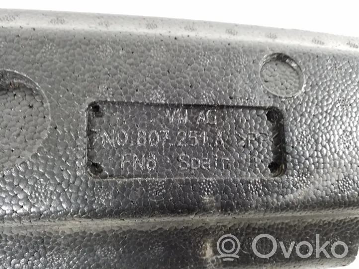 Volkswagen Sharan Rear bumper foam support bar 7N0807251A