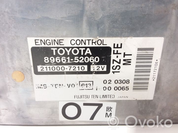 Toyota Yaris Engine control unit/module 8966152060