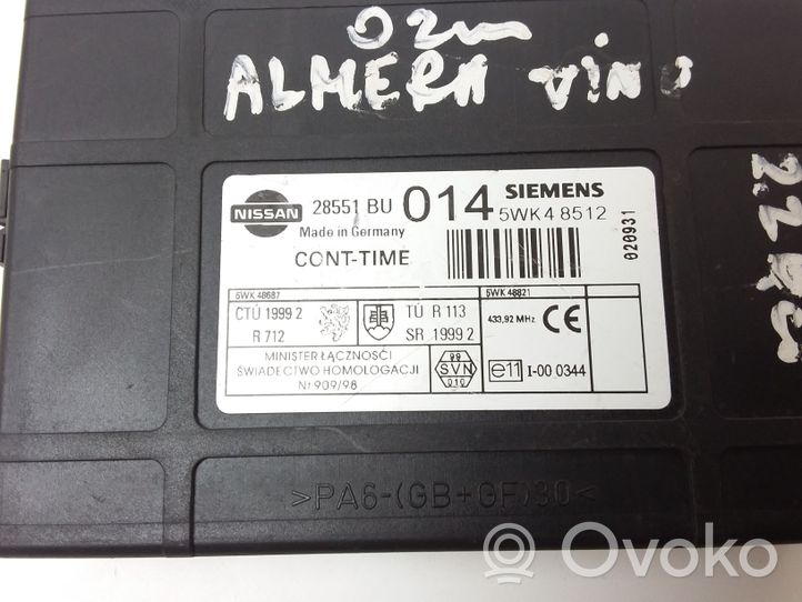 Nissan Almera Tino Module confort 28551BU