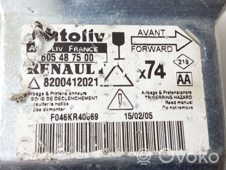 Renault Laguna II Centralina/modulo airbag 605487500