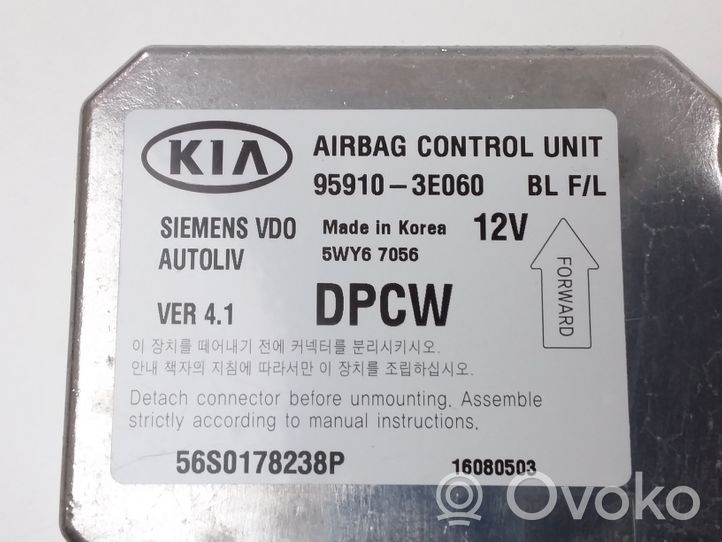 KIA Sorento Module de contrôle airbag 959103E060