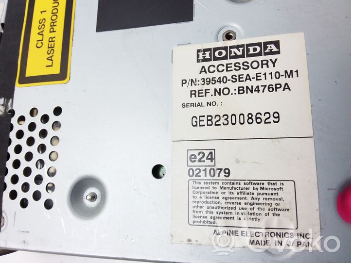 Honda Accord Navigaatioyksikkö CD/DVD-soitin 39540SEAE110M1