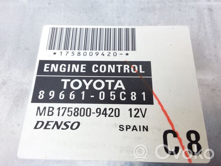 Toyota Avensis T250 Calculateur moteur ECU 8966105C81