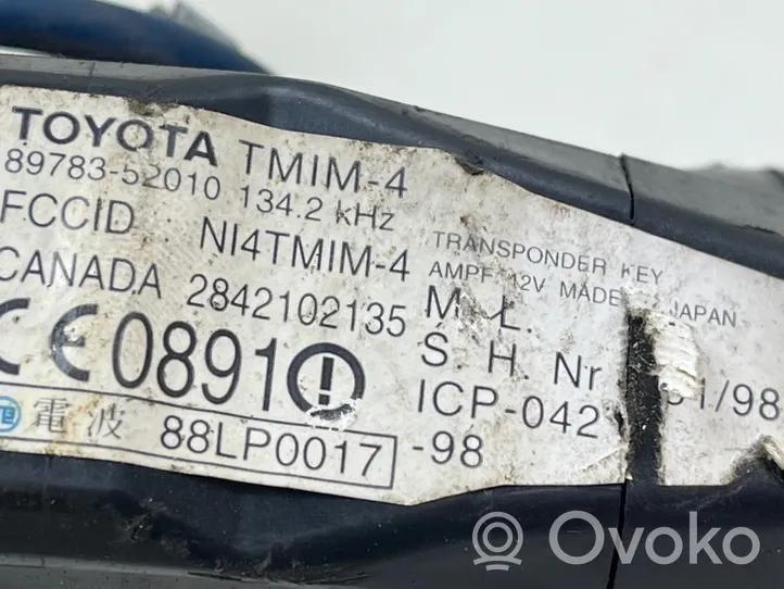 Toyota Yaris Užvedimo spynelė 897835210