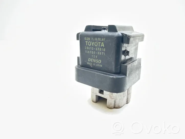 Toyota Yaris Žvakių pakaitinimo rėlė 2861067010