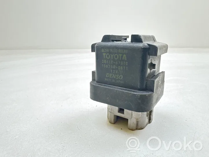 Toyota Corolla Verso AR10 Žvakių pakaitinimo rėlė 2861067010