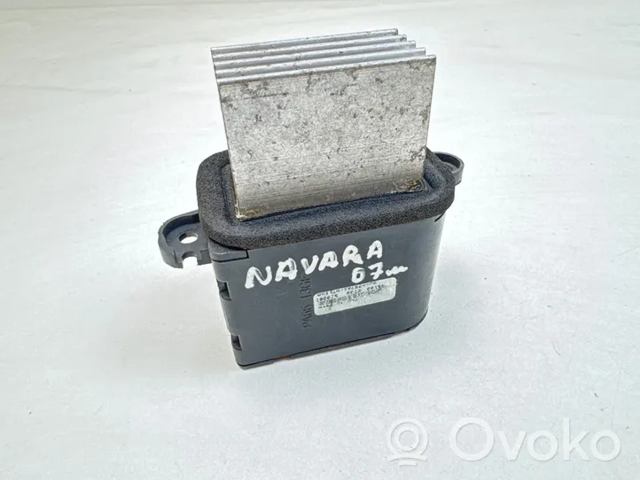 Nissan Navara D40 Rezystor / Opornik dmuchawy nawiewu 100655