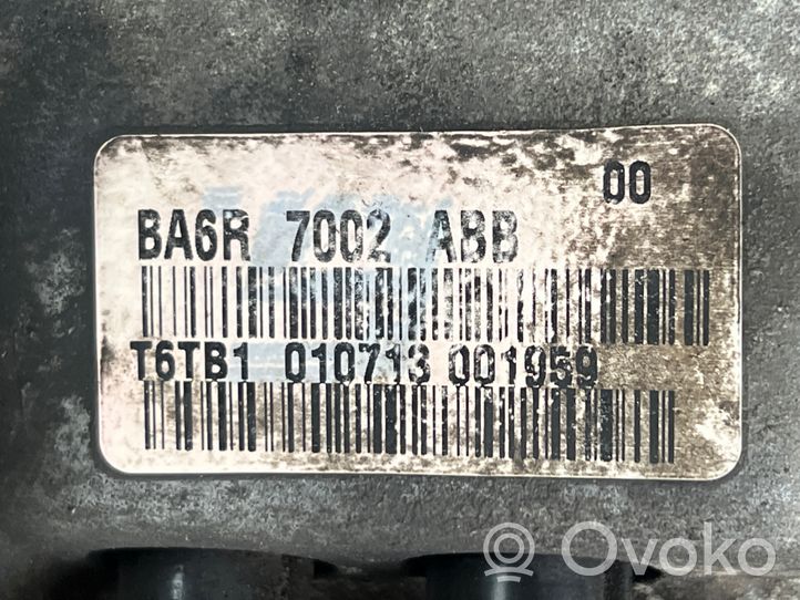 Ford Fiesta Manual 5 speed gearbox BA6R7002ABB