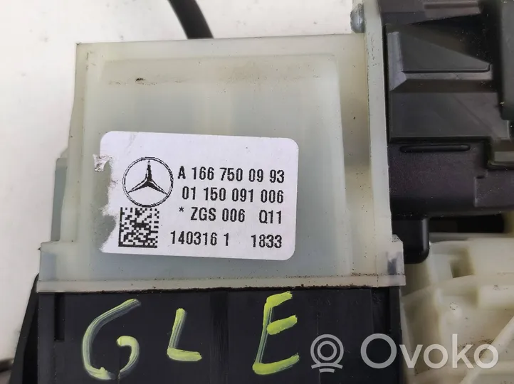 Mercedes-Benz GLE AMG (W166 - C292) Uchwyt / Rączka zewnętrzna otwierania klapy tylnej / bagażnika A1667500993
