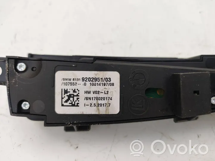 BMW 7 F01 F02 F03 F04 Interruptor del sensor de aparcamiento (PDC) 9202951