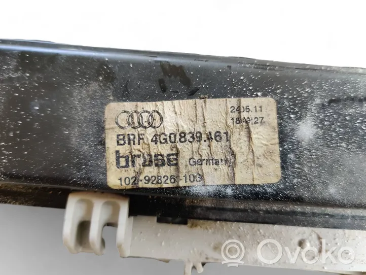 Audi A6 S6 C7 4G Mechanizm podnoszenia szyby tylnej bez silnika 4G0839461