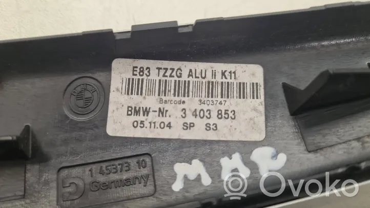 BMW X3 E83 Galinė uždarymo rankena/ apdaila 3403853