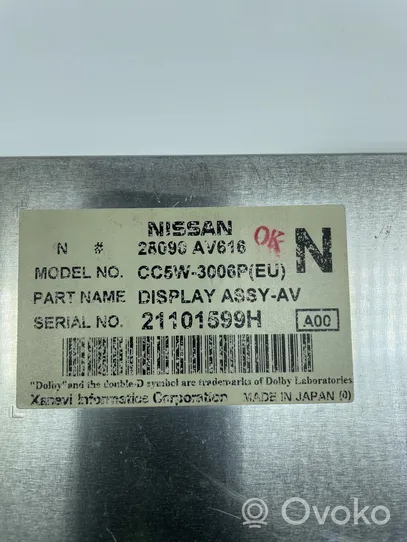 Nissan Primera Monitori/näyttö/pieni näyttö CC5W3006P