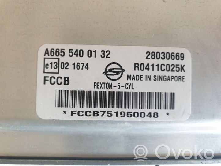 SsangYong Kyron Calculateur moteur ECU A6655400132