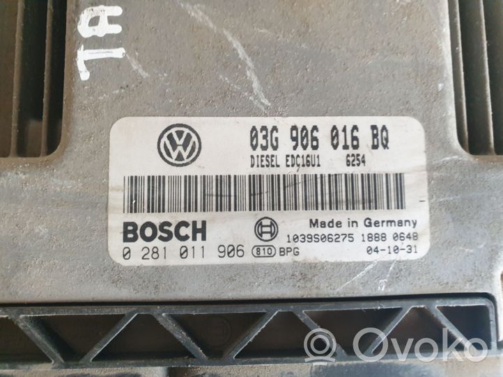 Volkswagen Touran I Motorsteuergerät/-modul 03G906016BQ