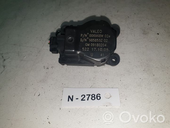 Opel Vectra C Motorino attuatore ricircolo aria dell’A/C 09180204