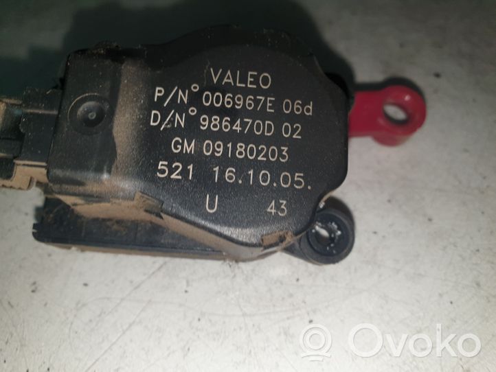 Opel Vectra C Motorino attuatore ricircolo aria dell’A/C 09180203