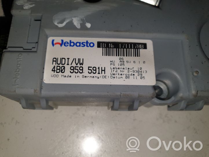 Audi A4 S4 B7 8E 8H Sunroof control unit/module 4B0959591H