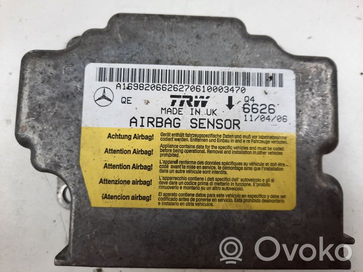 Mercedes-Benz B W245 Centralina/modulo airbag A169820662