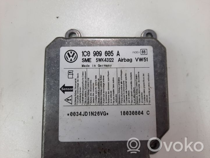 Volkswagen Transporter - Caravelle T5 Airbag control unit/module 1C0909605A