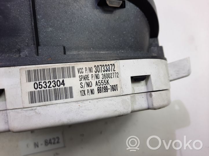 Volvo C30 Compteur de vitesse tableau de bord 30733372